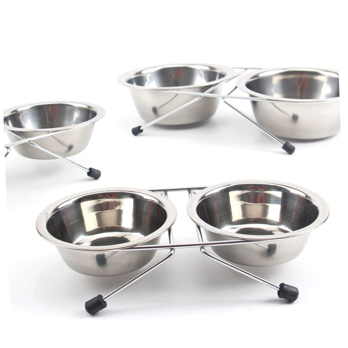 Stainless Steel Dog Cat Bowls Set P5568