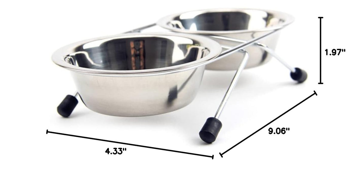 Stainless Steel Dog Cat Bowls Set P5568
