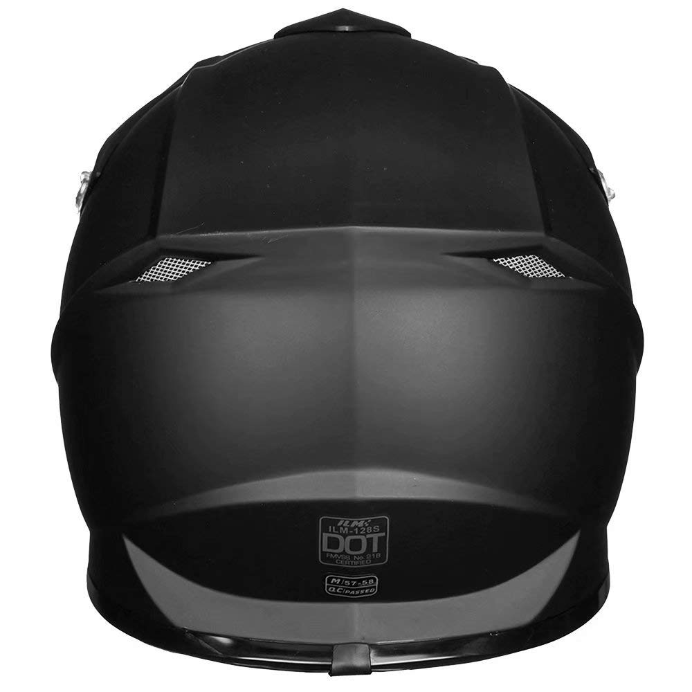 Adult Full Face Motorcycle Helmet, DOT Approved, Matte Black C1640