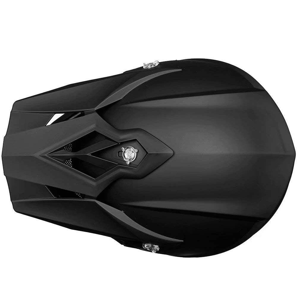 Adult Full Face Motorcycle Helmet, DOT Approved, Matte Black C1640