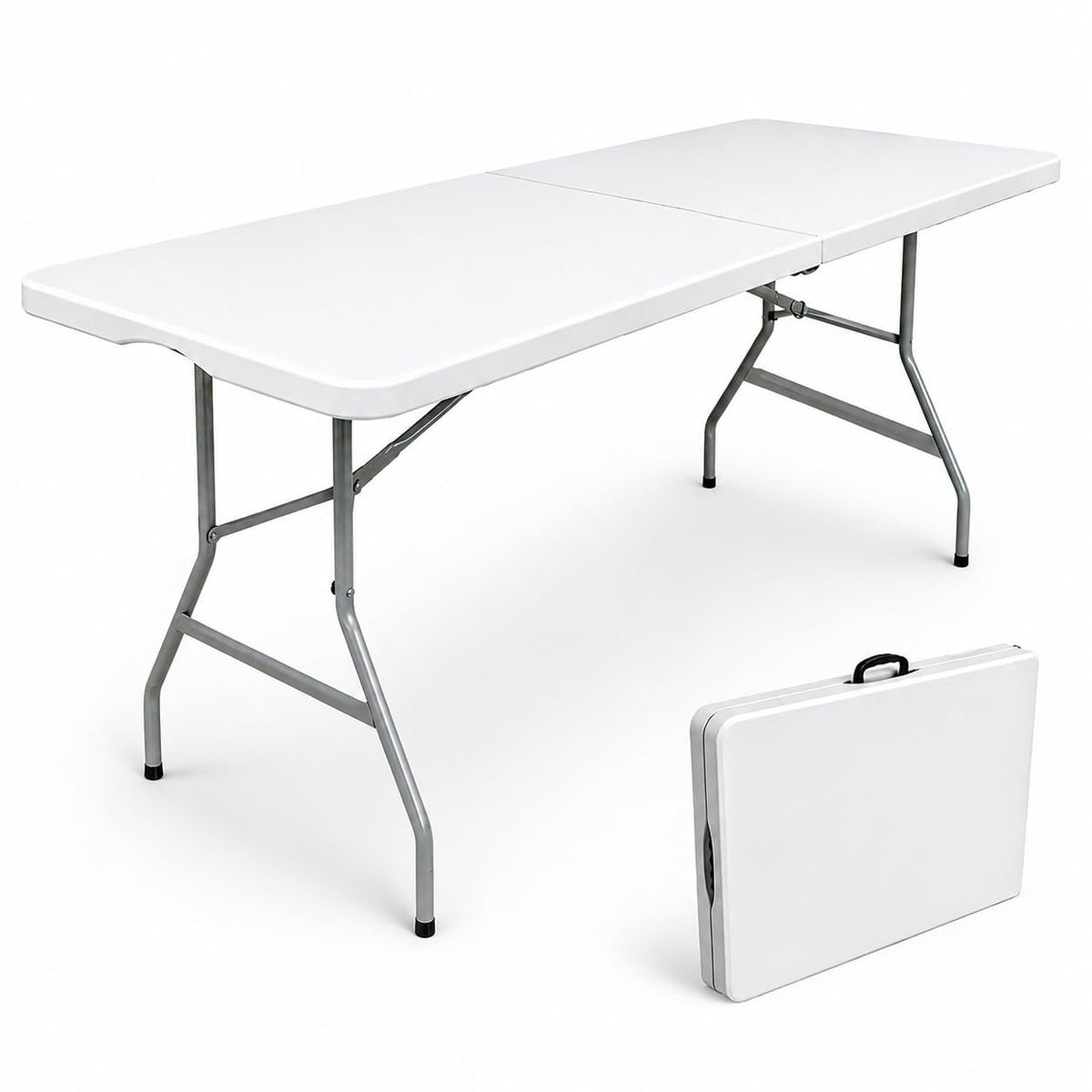 6ft White Folding Table L575
