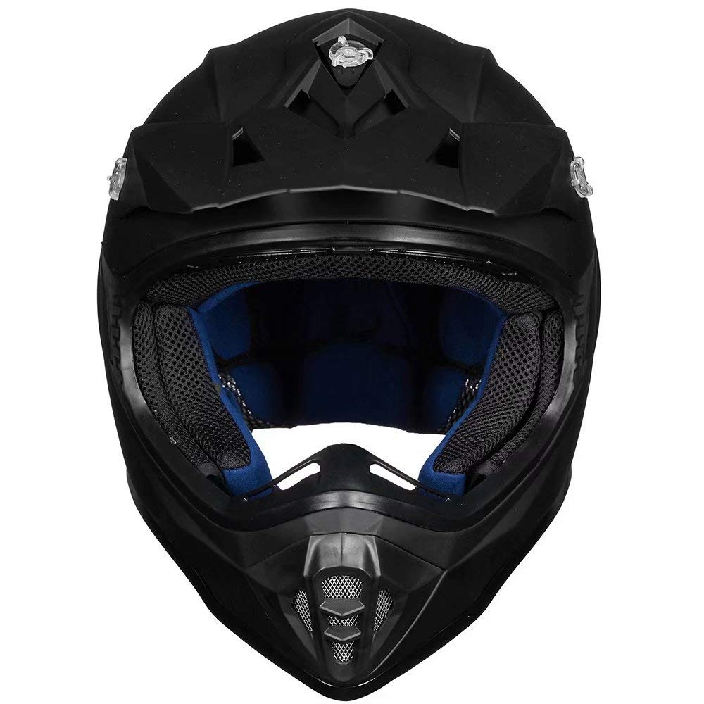 Adult Full Face Motorcycle Helmet, DOT Approved, Matte Black C1640