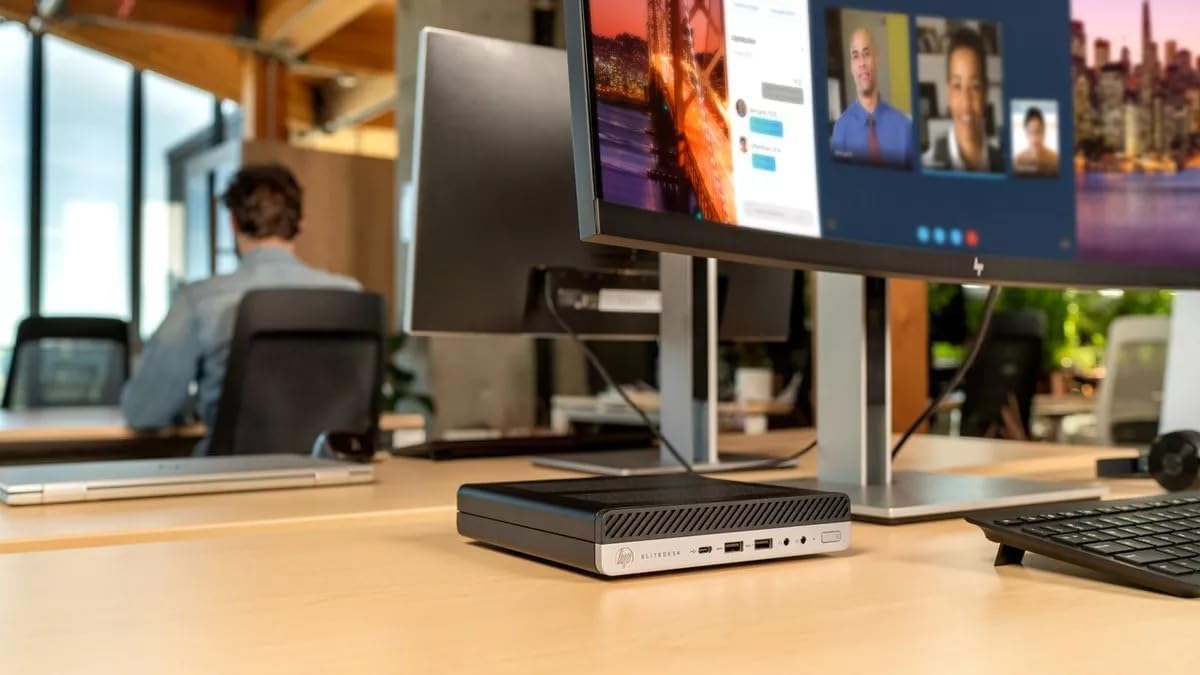 Mini PC Desktop Computer, Intel Core i5-9500T, 8GB DDR4 RAM, 256GB SSD, Keyboard & Mouse, WiFi, Windows 11 Pro E116811