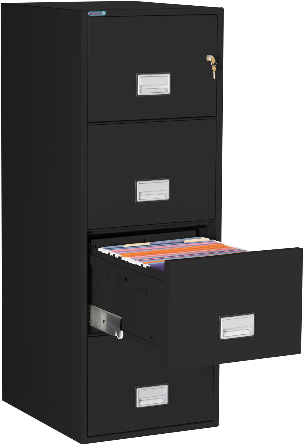 Black 4-Drawer Legal Fireproof File Cabinet M922853