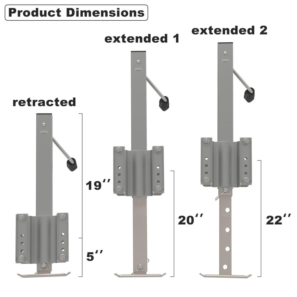 Heavy Duty Trailer Jack with Drop Leg T243