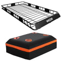 64"x 39" Steel Roof Rack Cargo Carrier with Waterproof Bag Z84846