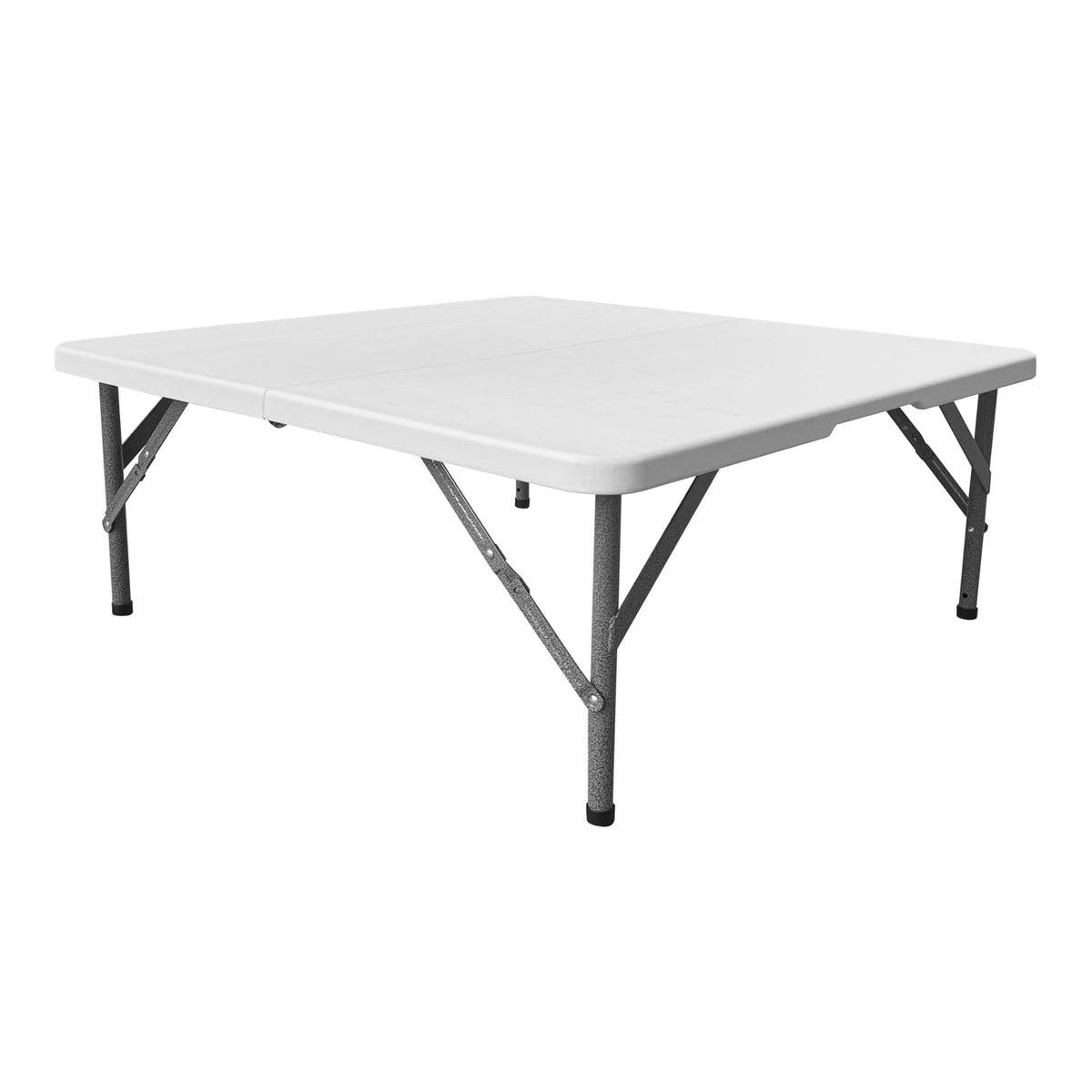 White Square Folding Table with Carry Handle W6829