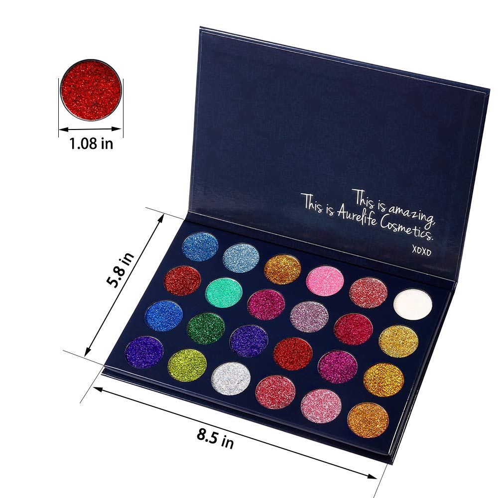 24 Color Pressed Glitter Eyeshadow Palette O825374