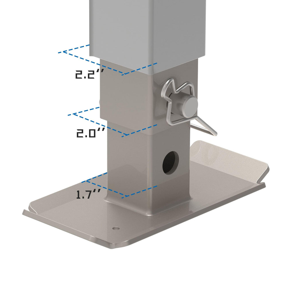 Heavy Duty Trailer Jack with Drop Leg T243