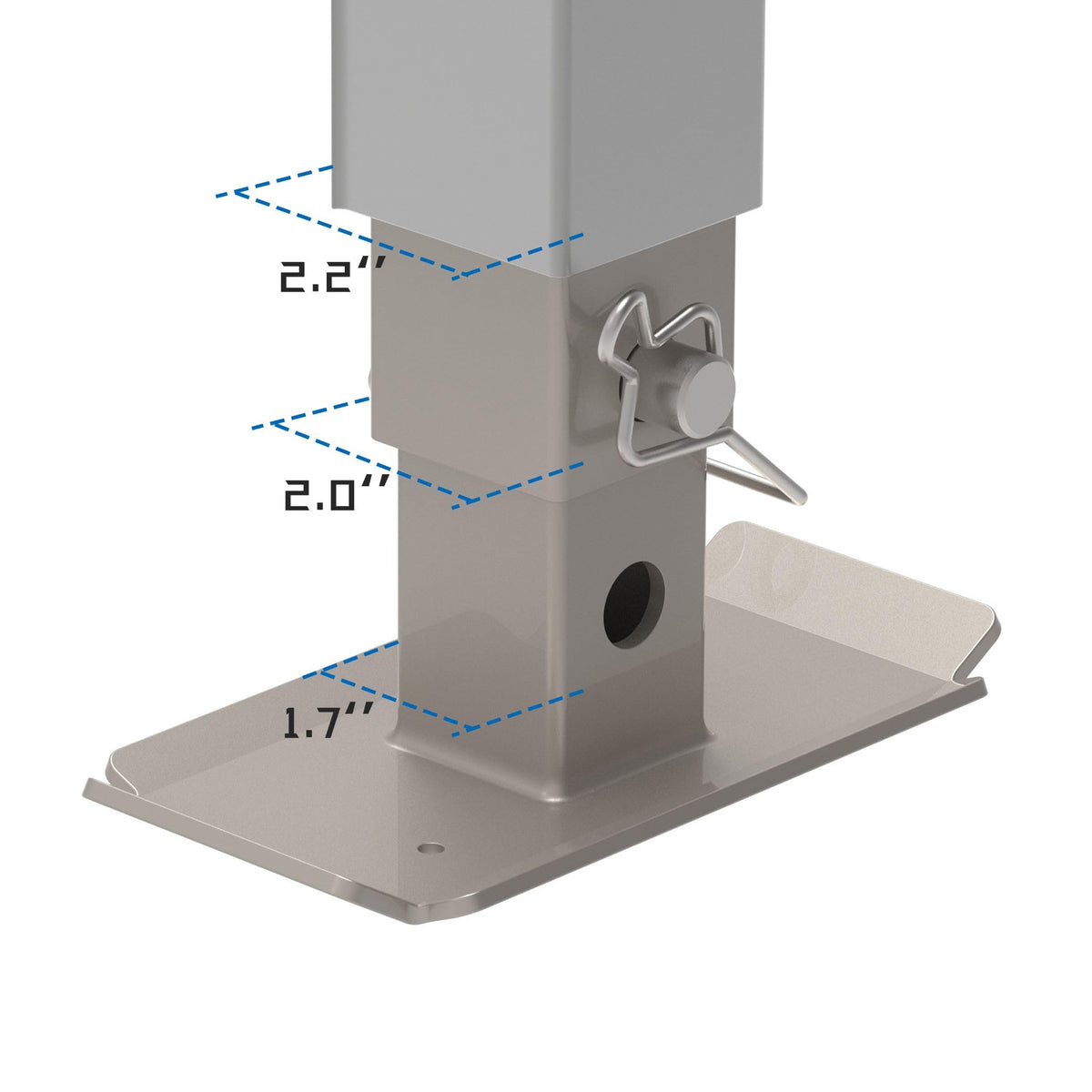 Heavy Duty Trailer Jack with Drop Leg T243