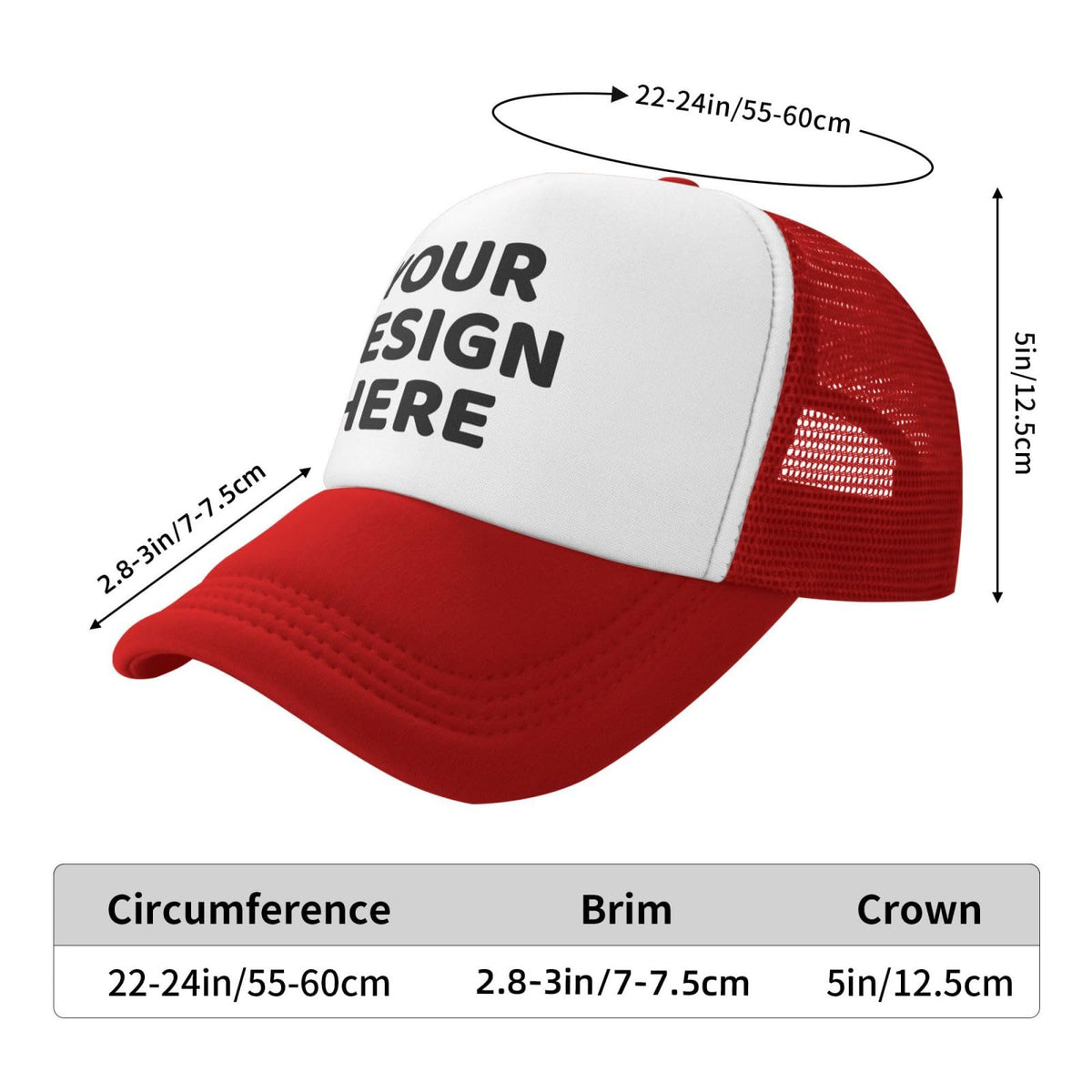 Custom Baseball Caps Trucker Hats P393