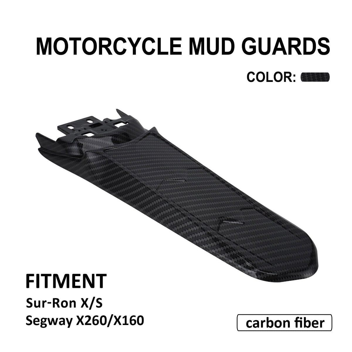 Carbon Fiber Extended Rear Fender Electric Dirt Bike U67296