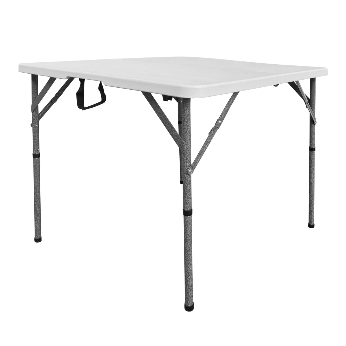 White Square Folding Table with Carry Handle W6829