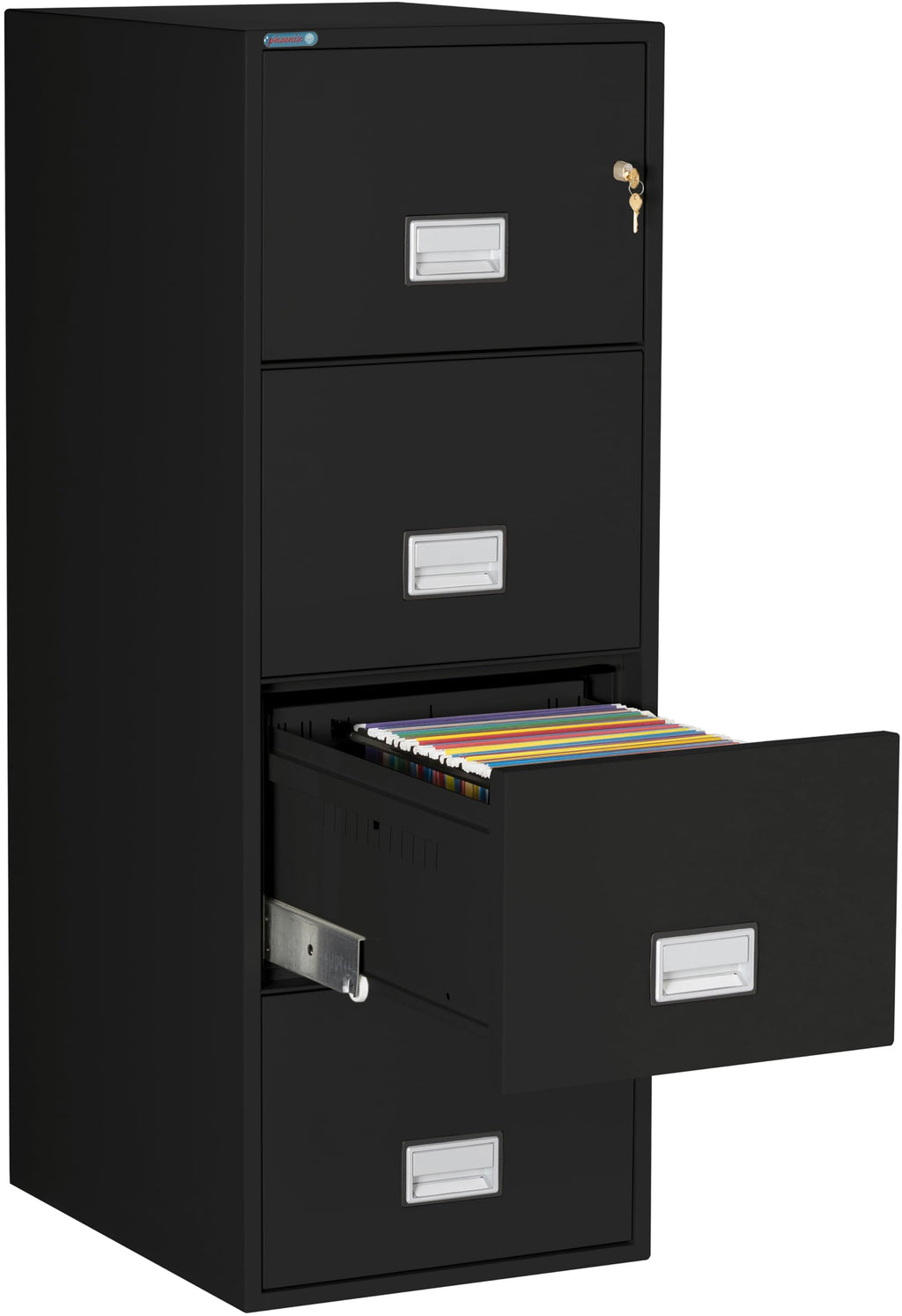 Black 4-Drawer Legal Fireproof File Cabinet M922853