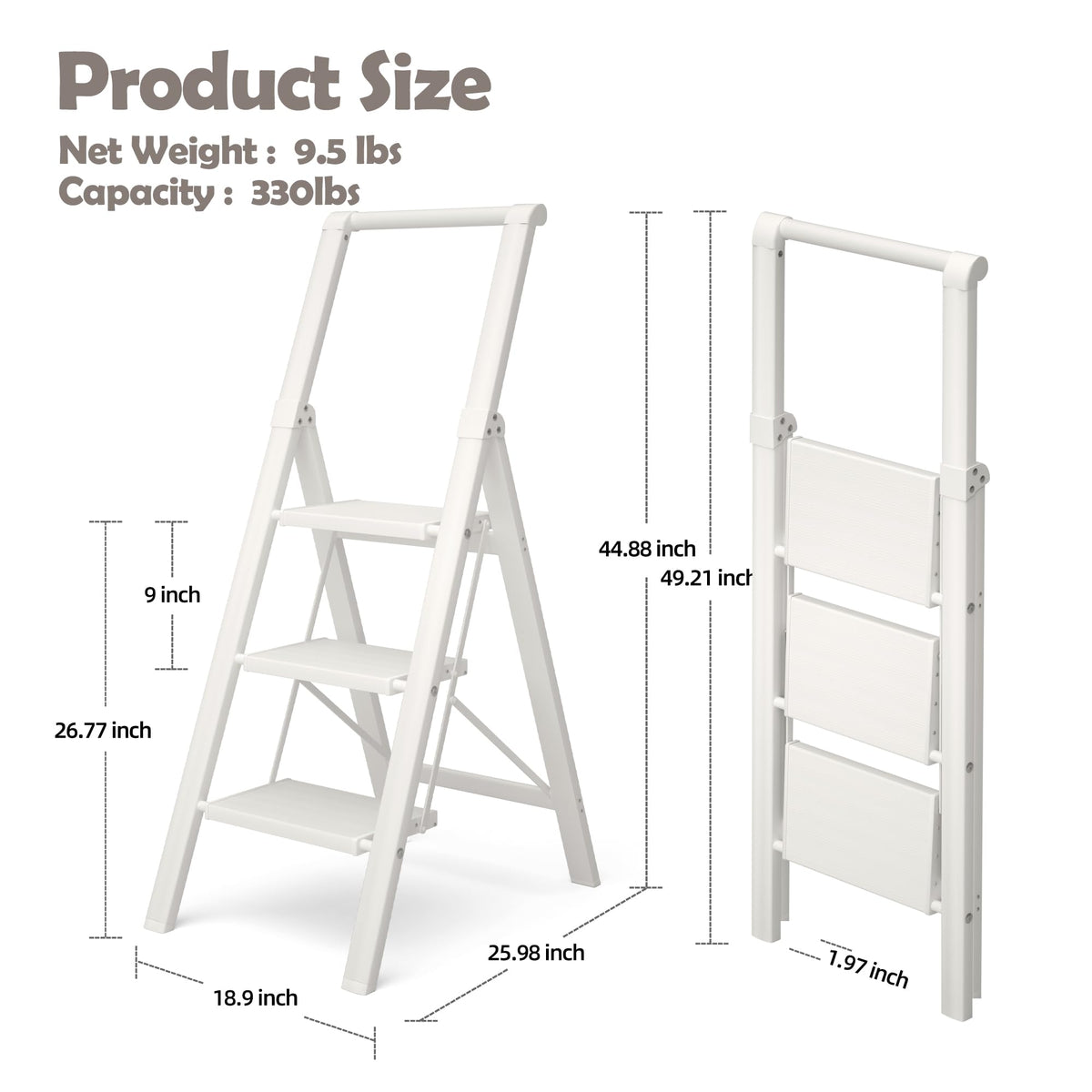 Aluminum 3 Step Ladder R226598