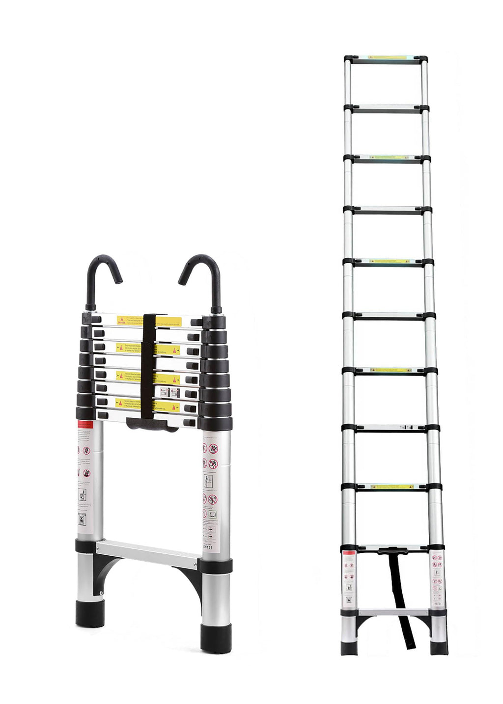 8.5 FT Aluminum Telescoping Ladder 330lbs C732784