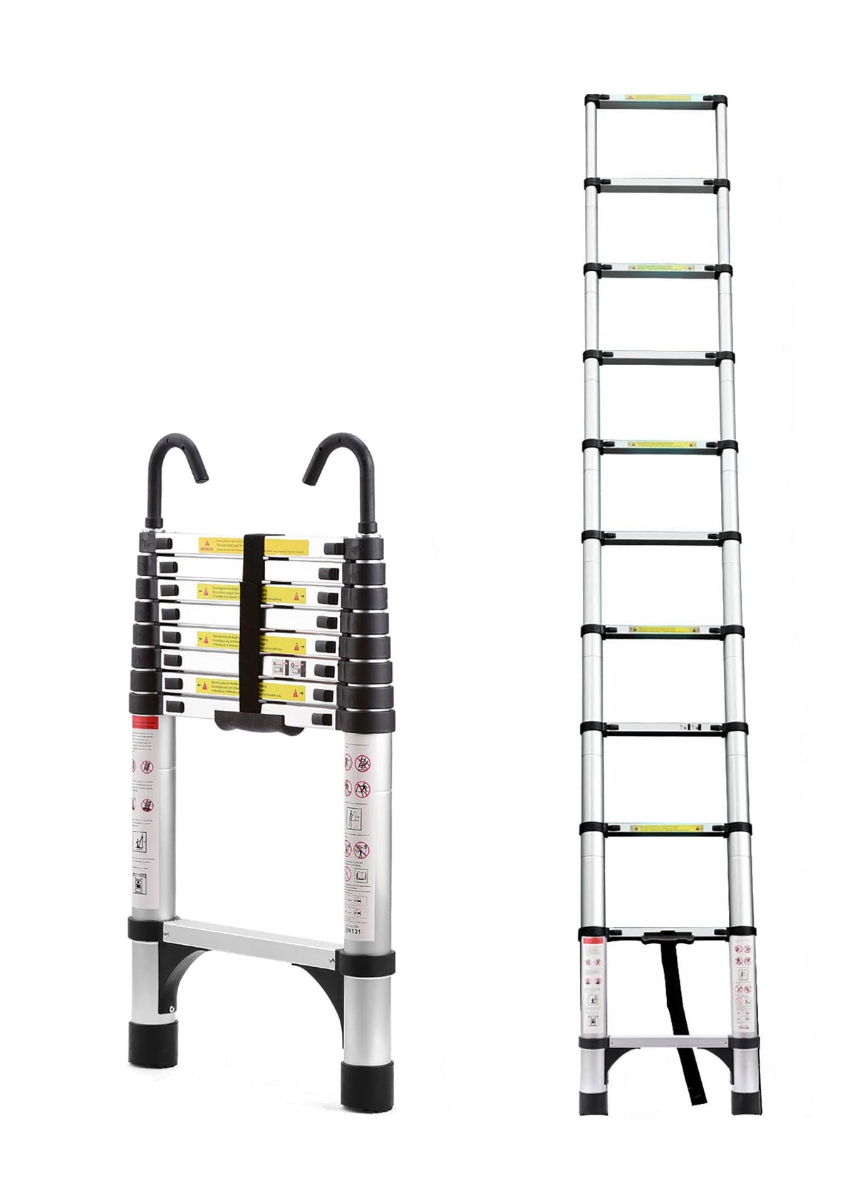 8.5 FT Aluminum Telescoping Ladder 330lbs C732784