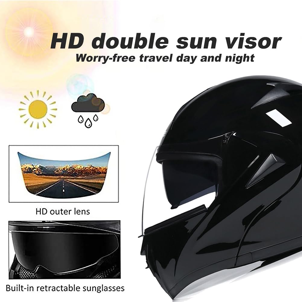 DOT Approved Flip Up Full Face Modular Motorcycle Helmet C547