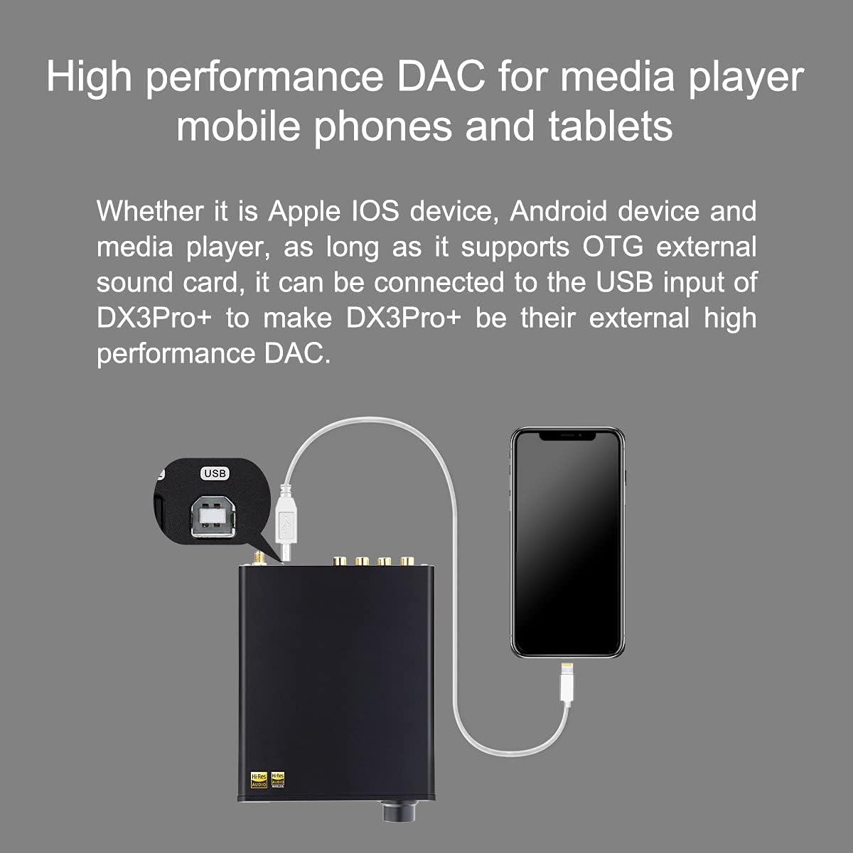 Hi-Res Audio DAC & Headphone Amplifier T470