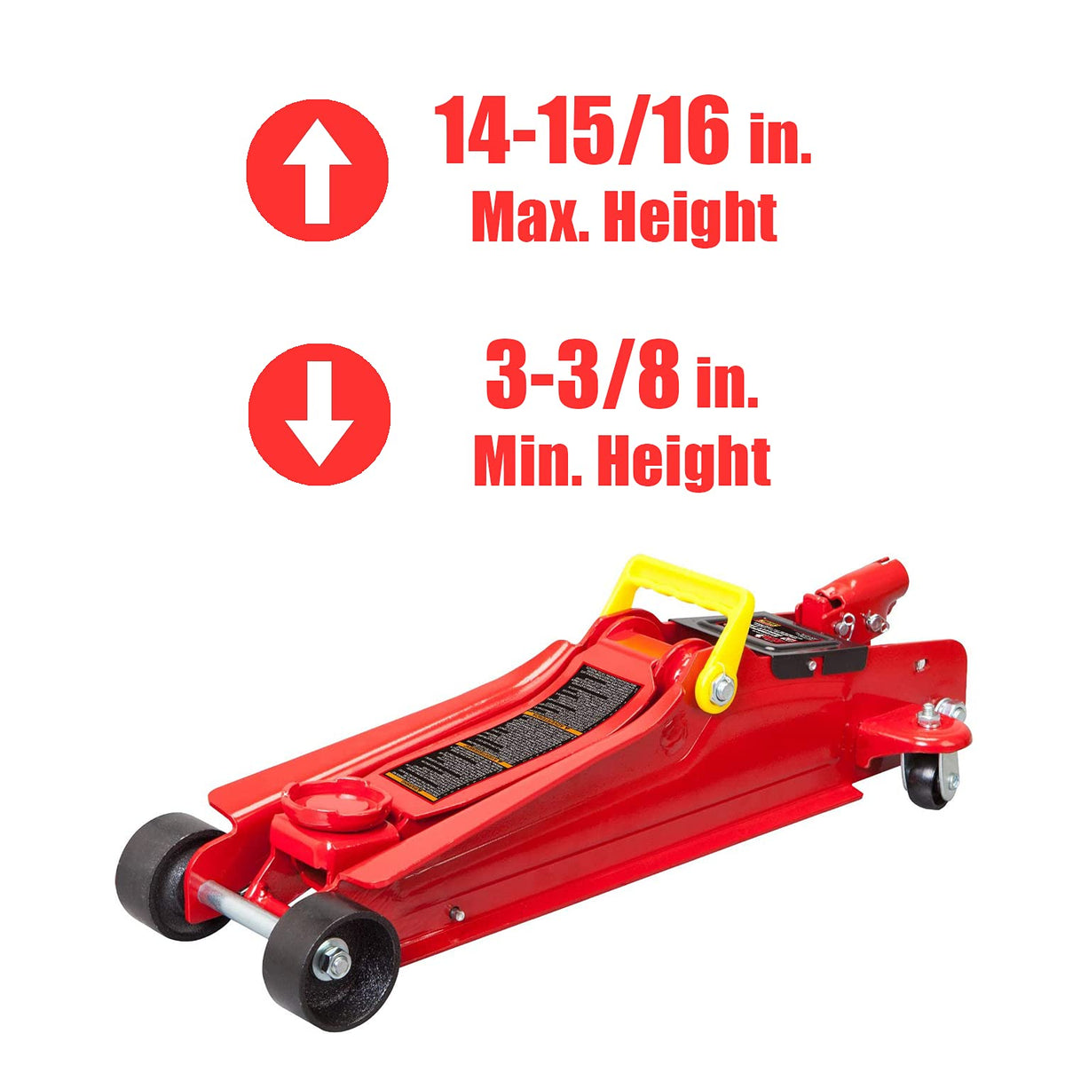 2.5 Ton Low Profile Trolley Floor Jack with Single Piston Quick Lift Pump H925