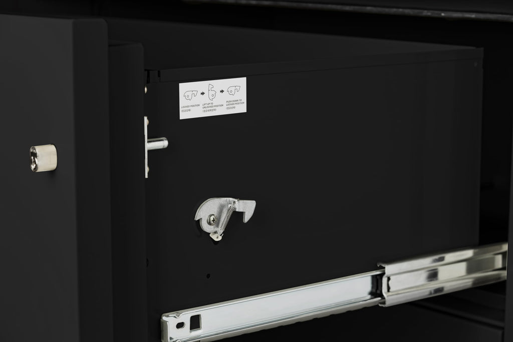 Black 4-Drawer Legal Fireproof File Cabinet M922853