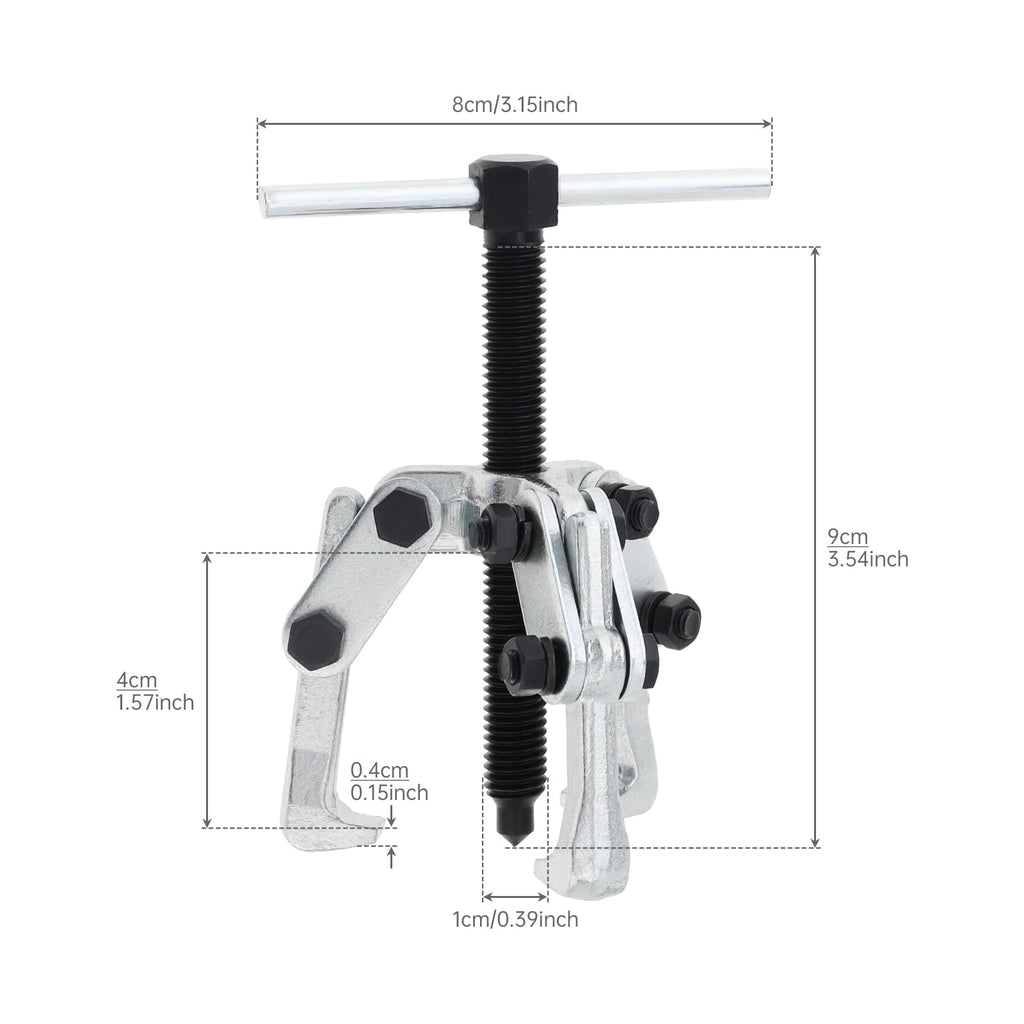 2.36 Inch Adjustable High Carbon Steel 3-Jaw Gear Puller Tool N41092