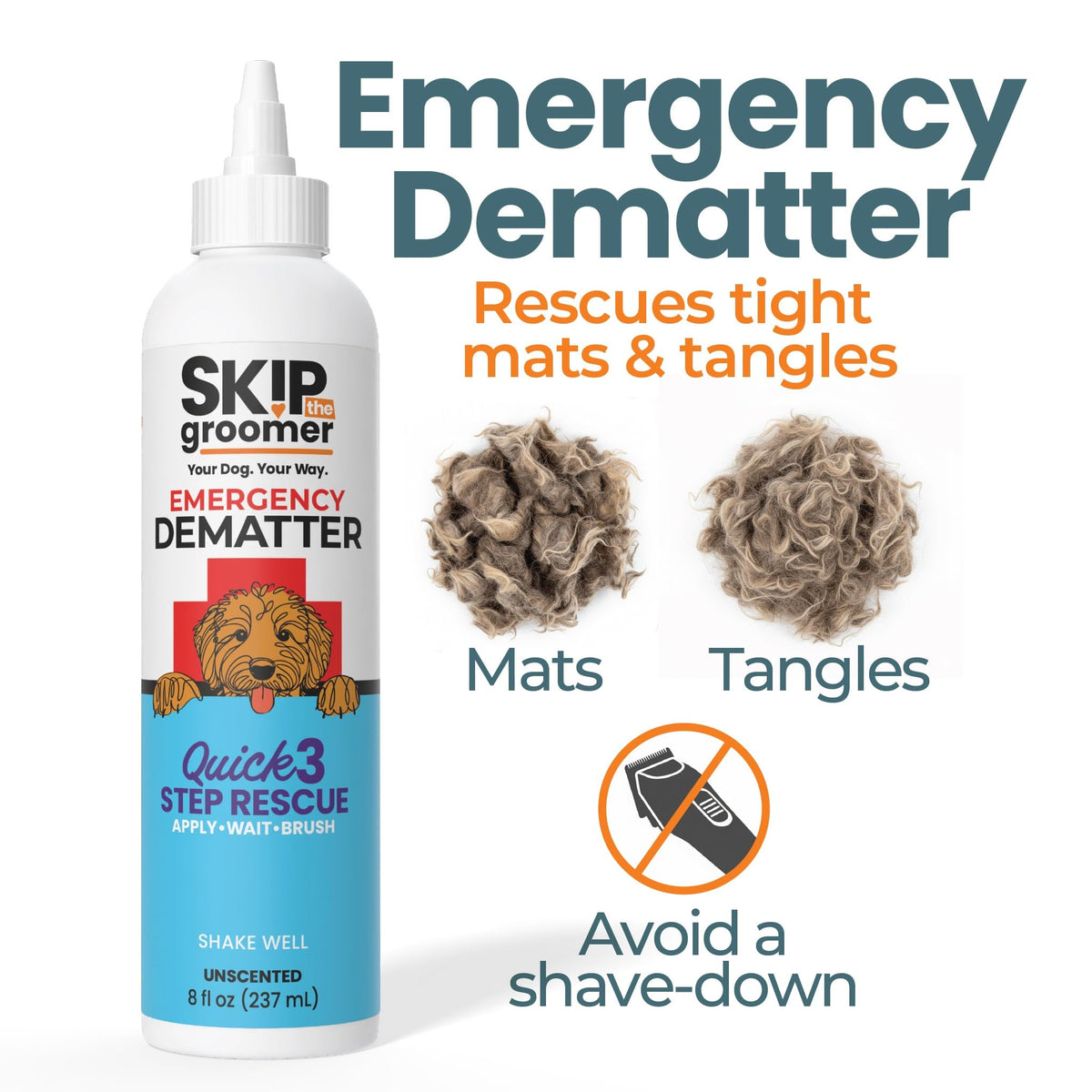 Dematting Cream for Dogs 8 oz C959944