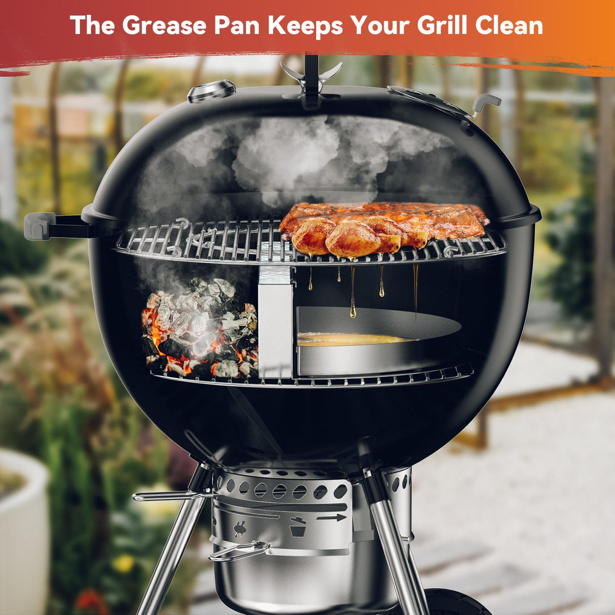 Charcoal Divider Drip Pan R28719