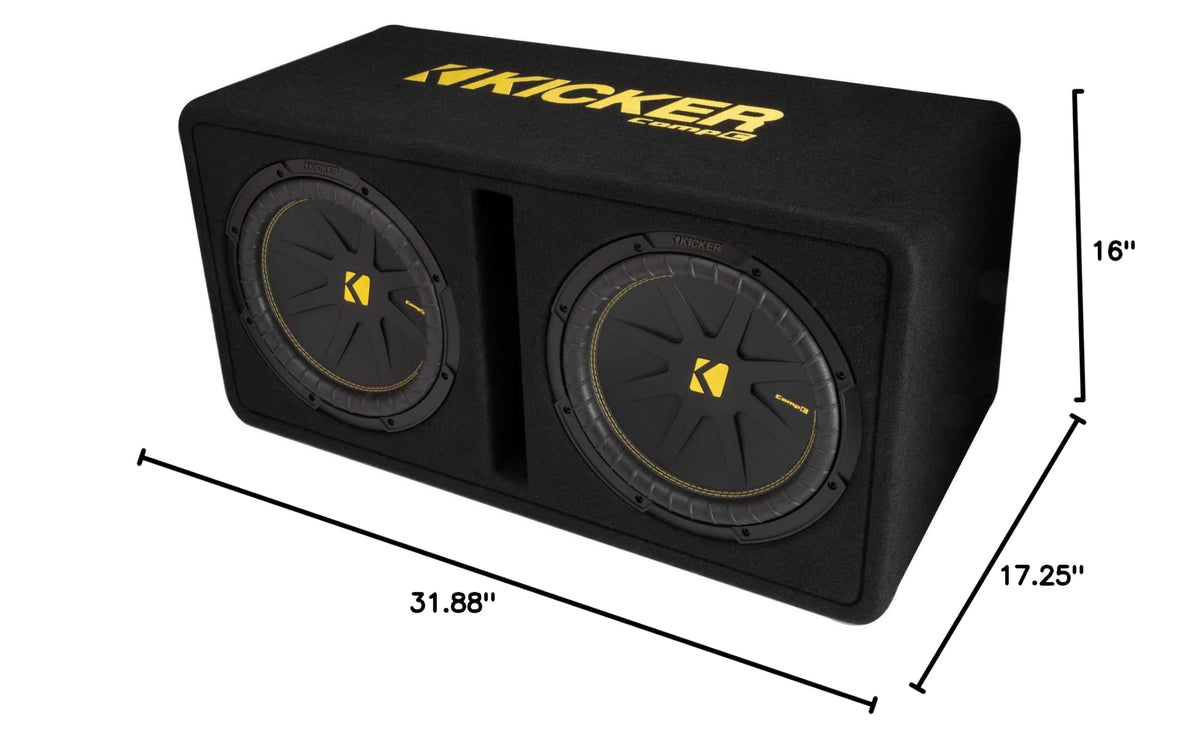 12-inch 2-Ohm Subwoofers in Vented Enclosure V49062