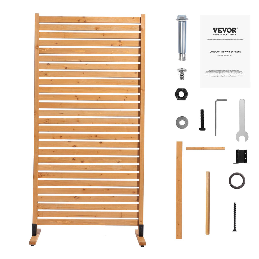 Wooden Privacy Screen 36" W x 73" H I33387