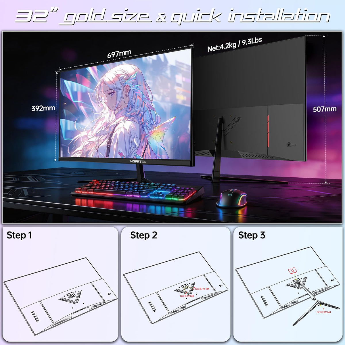 32 Inch 4K UHD Monitor D4696