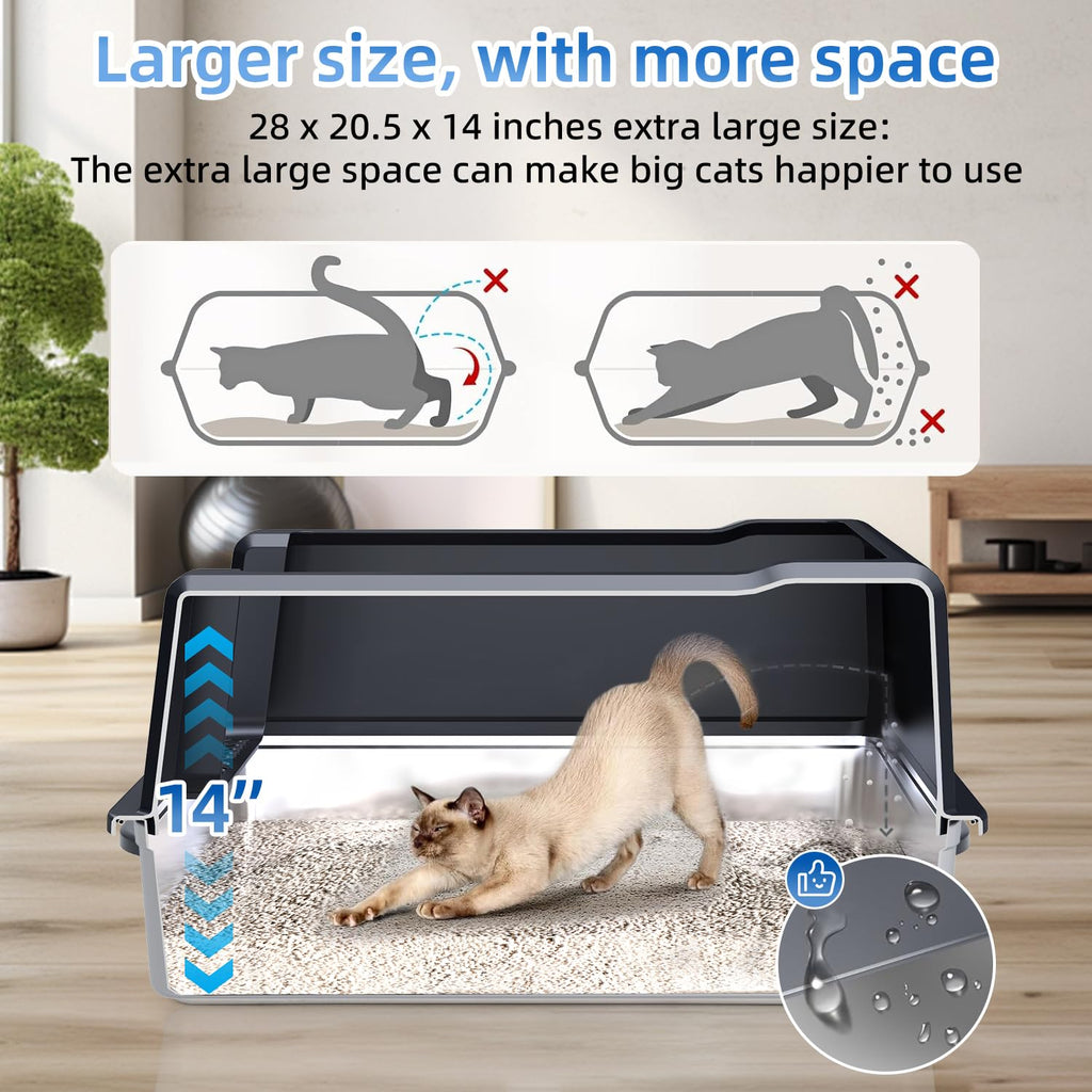 XXXL Stainless Steel Litter Box R4199