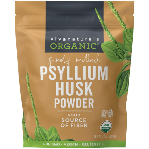 24 oz Organic Psyllium Husk Powder & 30mg Zinc I752