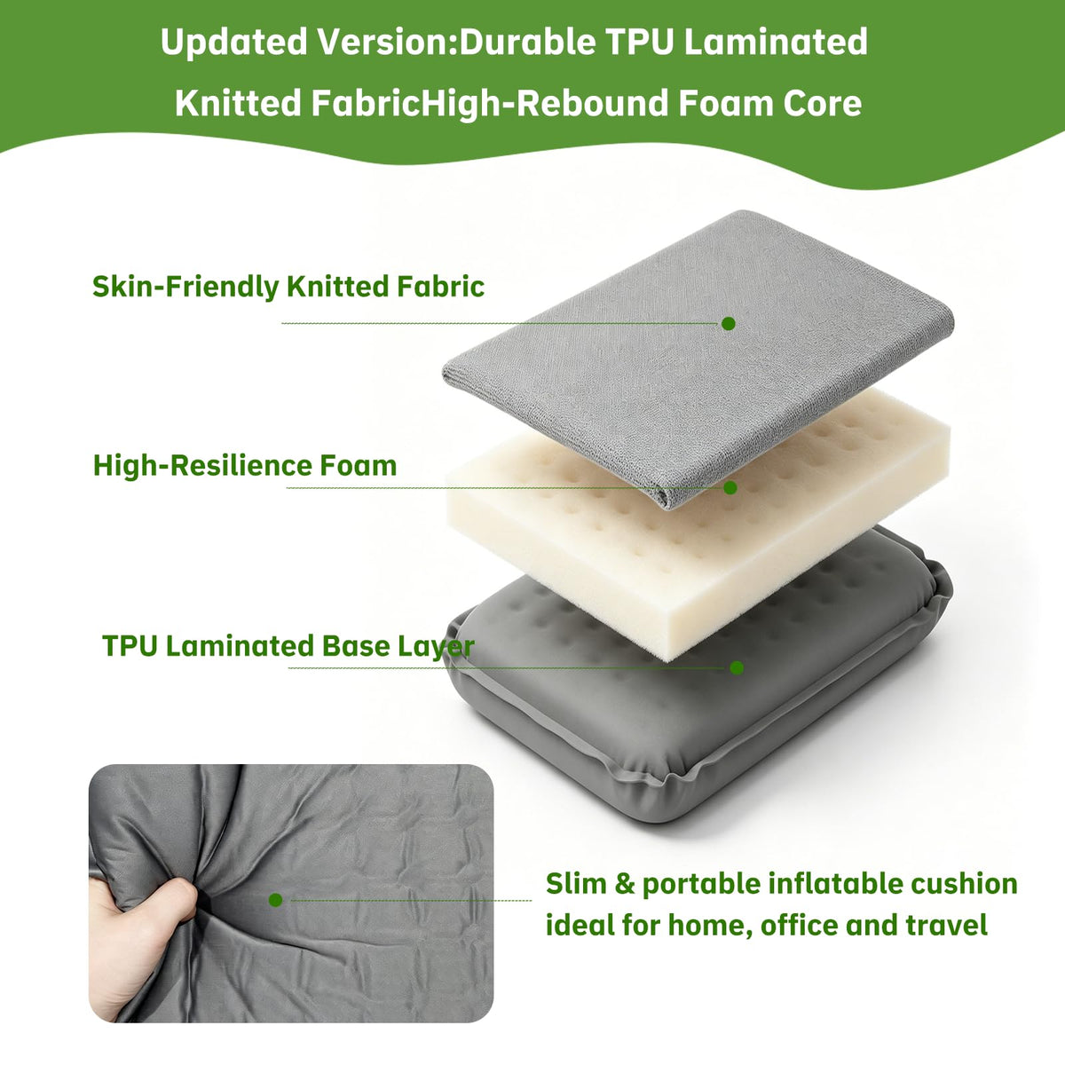 2 Pcs Inflatable Seat Cushion Y200524