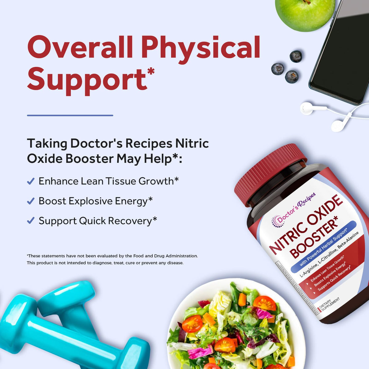 Nitric Oxide Booster 1380 mg 60 Vegan Caps V141835