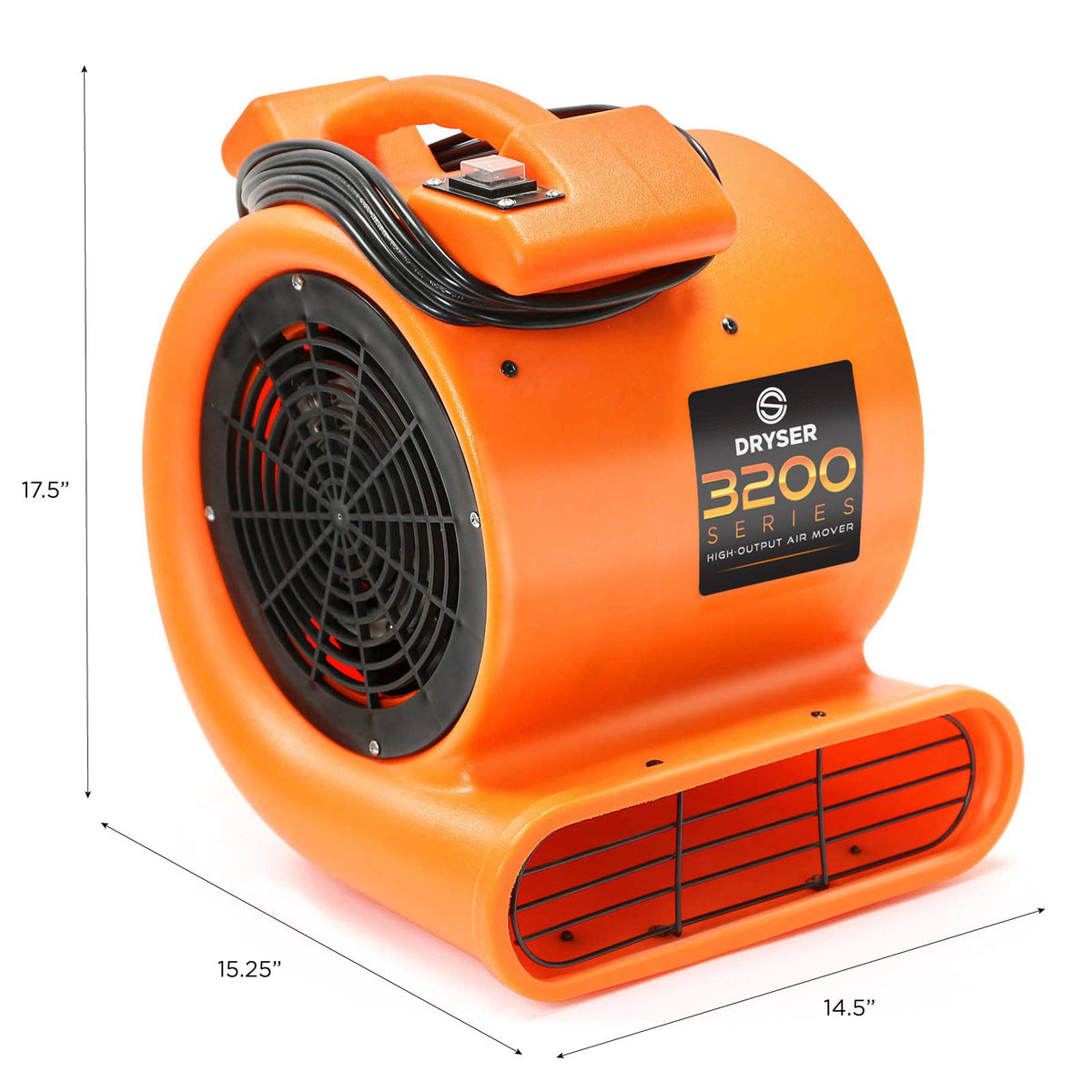 12pk 2 Speed 1/2 HP Air Mover Carpet Dryer Floor Fan A6392