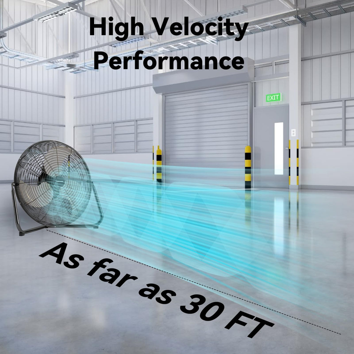 20 Inch 3 Speed 360-Degree Tilt High Velocity Floor Fan L32436