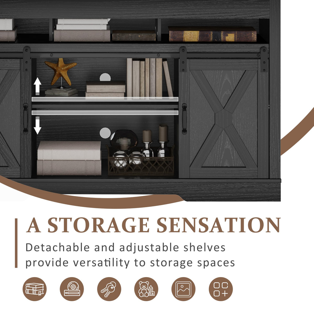 Farmhouse TV Stand Q19364