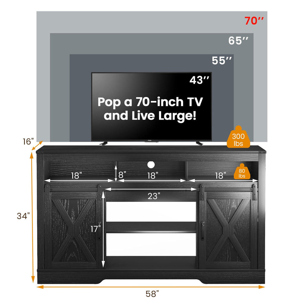 Farmhouse TV Stand Q19364