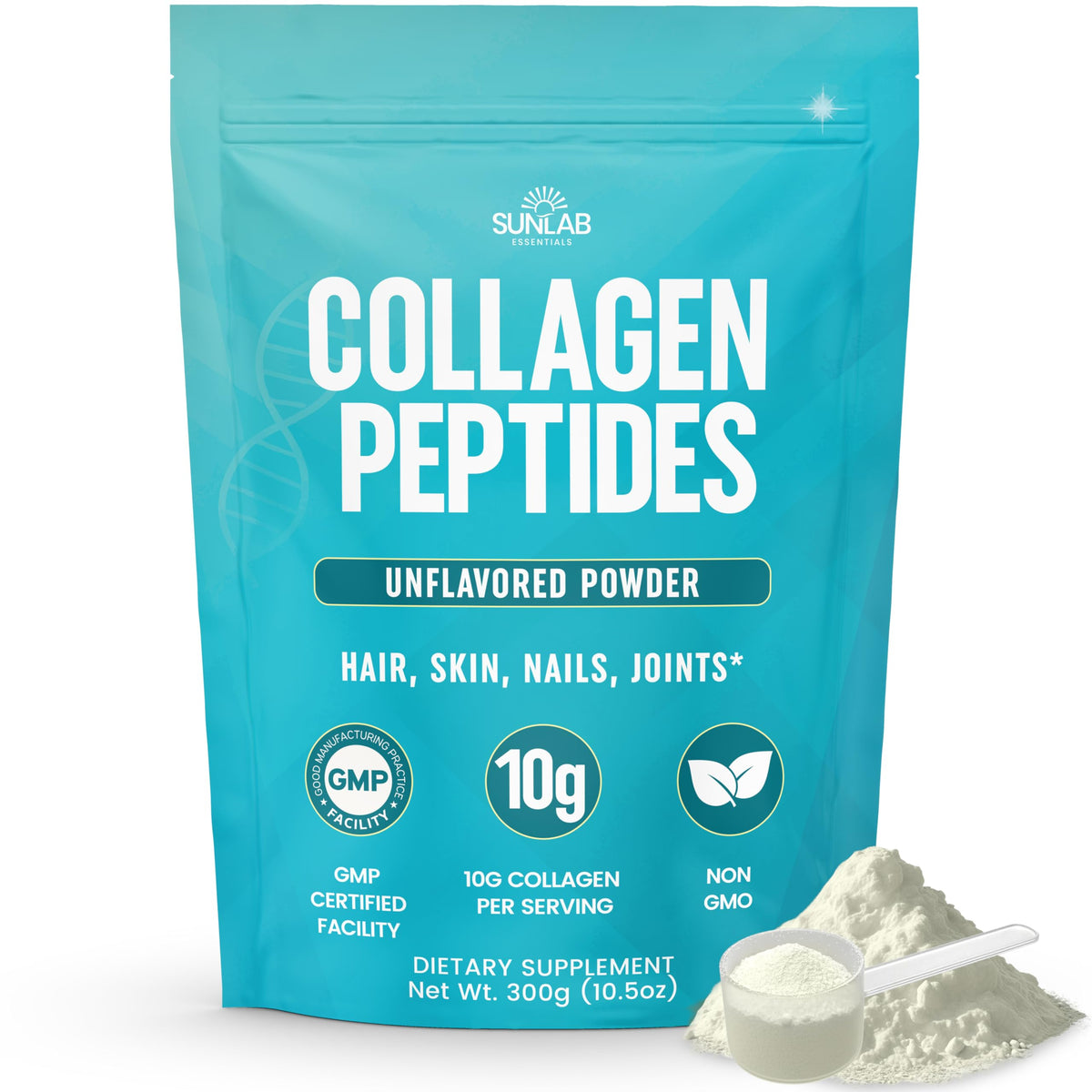 Unflavored Hydrolyzed Bovine Collagen Peptides Powder A833