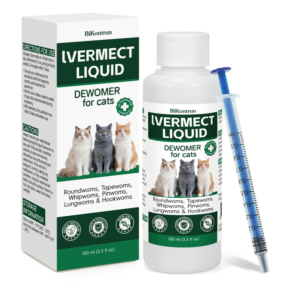 Broad Spectrum Cat Dewormer K323