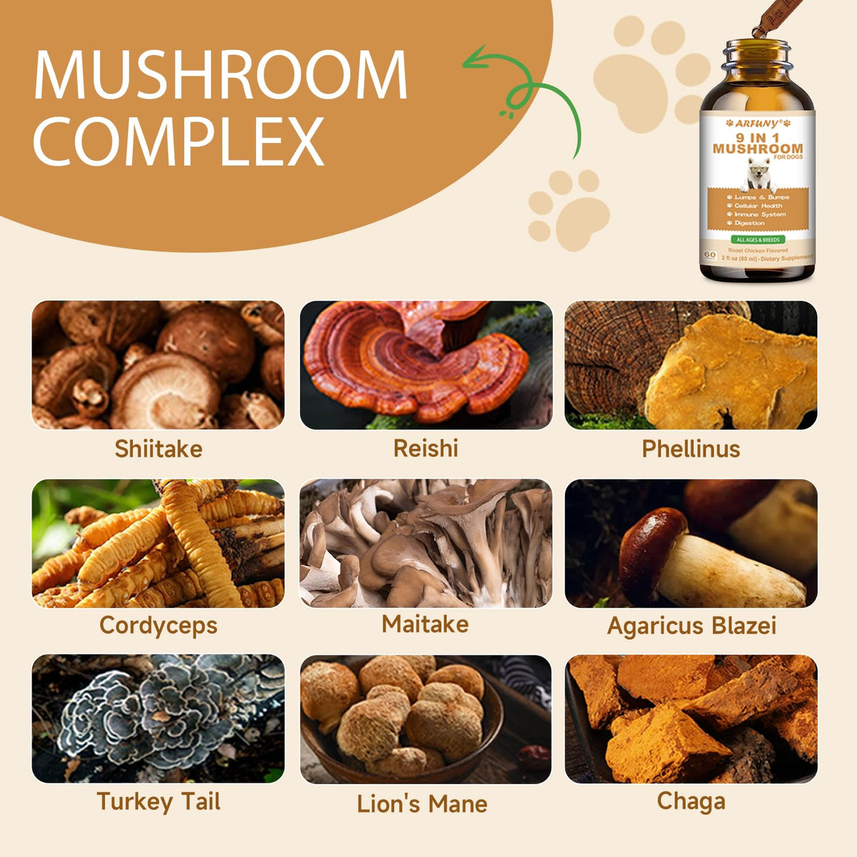 9 in 1 Mushroom for Dogs R85244