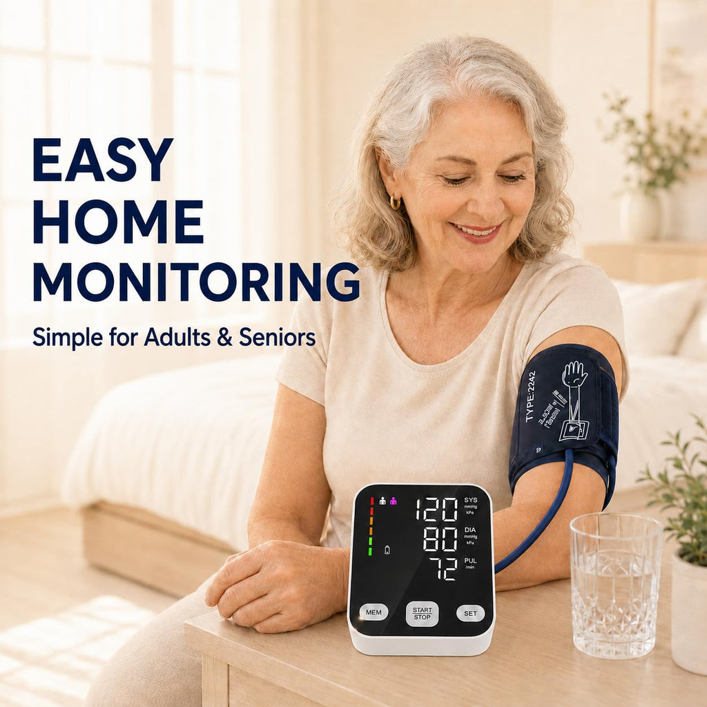 Automatic Upper Arm Blood Pressure Monitor with 6-Inch Backlit Display P3410