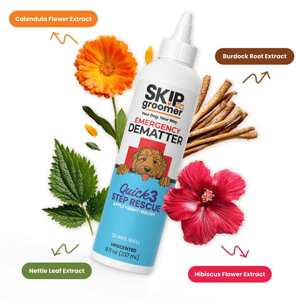 Dematting Cream for Dogs 8 oz C959944