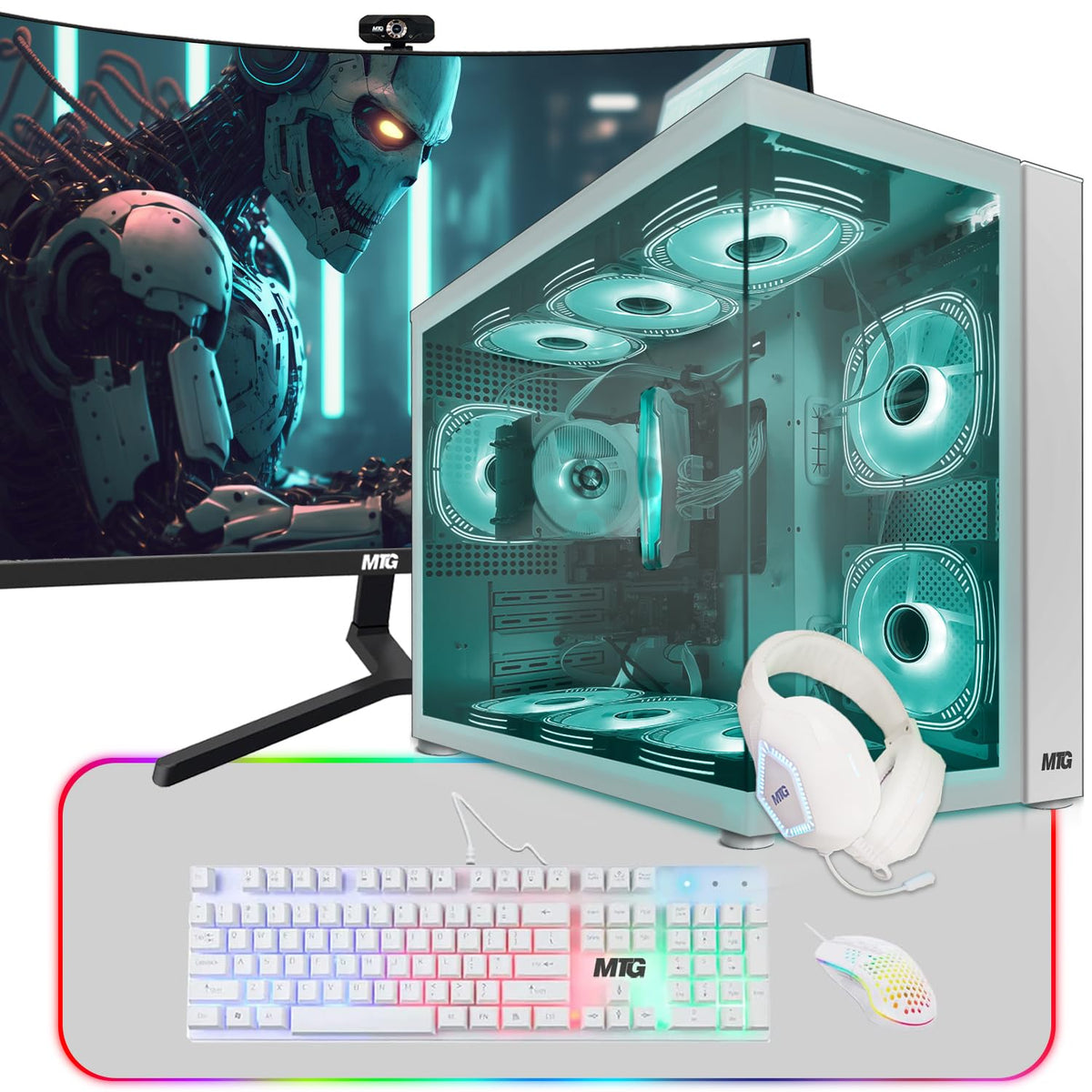 Gaming Tower PC, i5 8th Gen, 16GB RAM, 256GB Nvme G751585