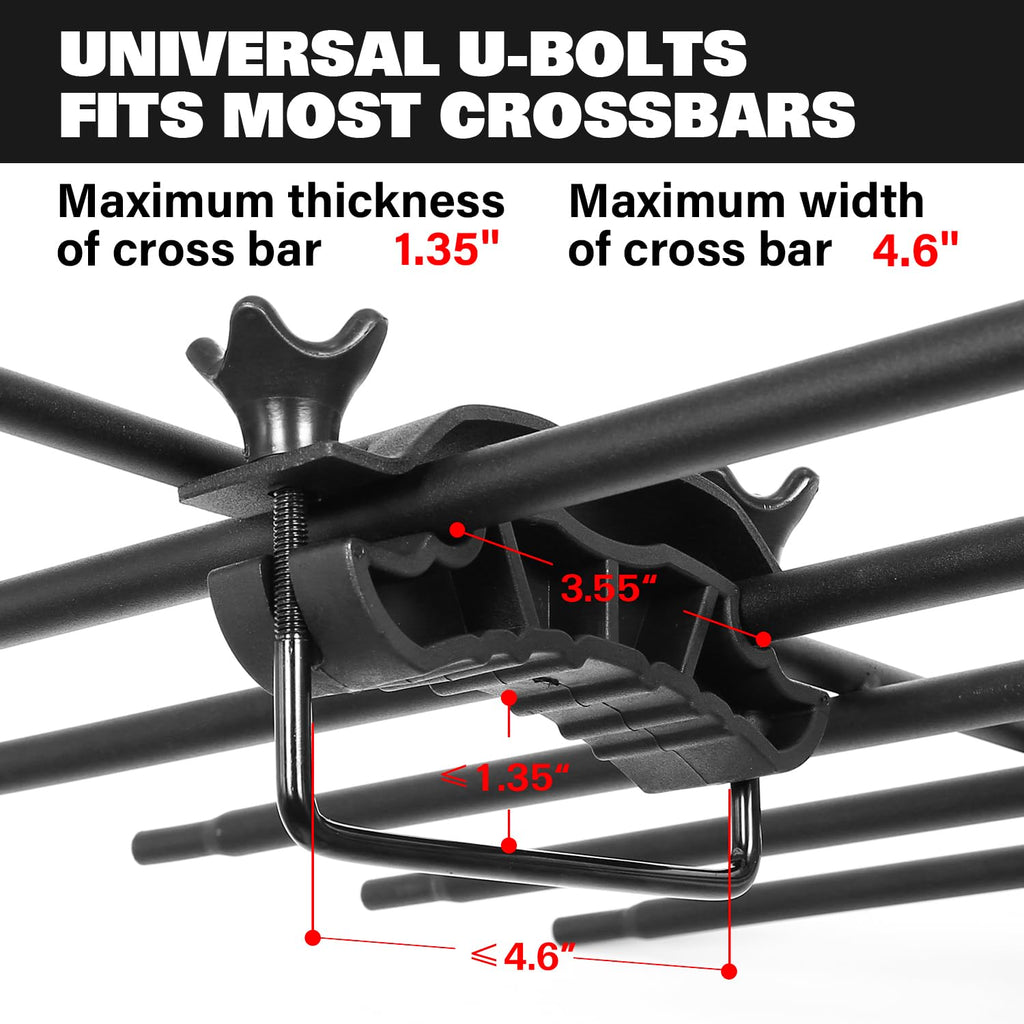 64"x 39" Steel Roof Rack Cargo Carrier with Waterproof Bag Z84846