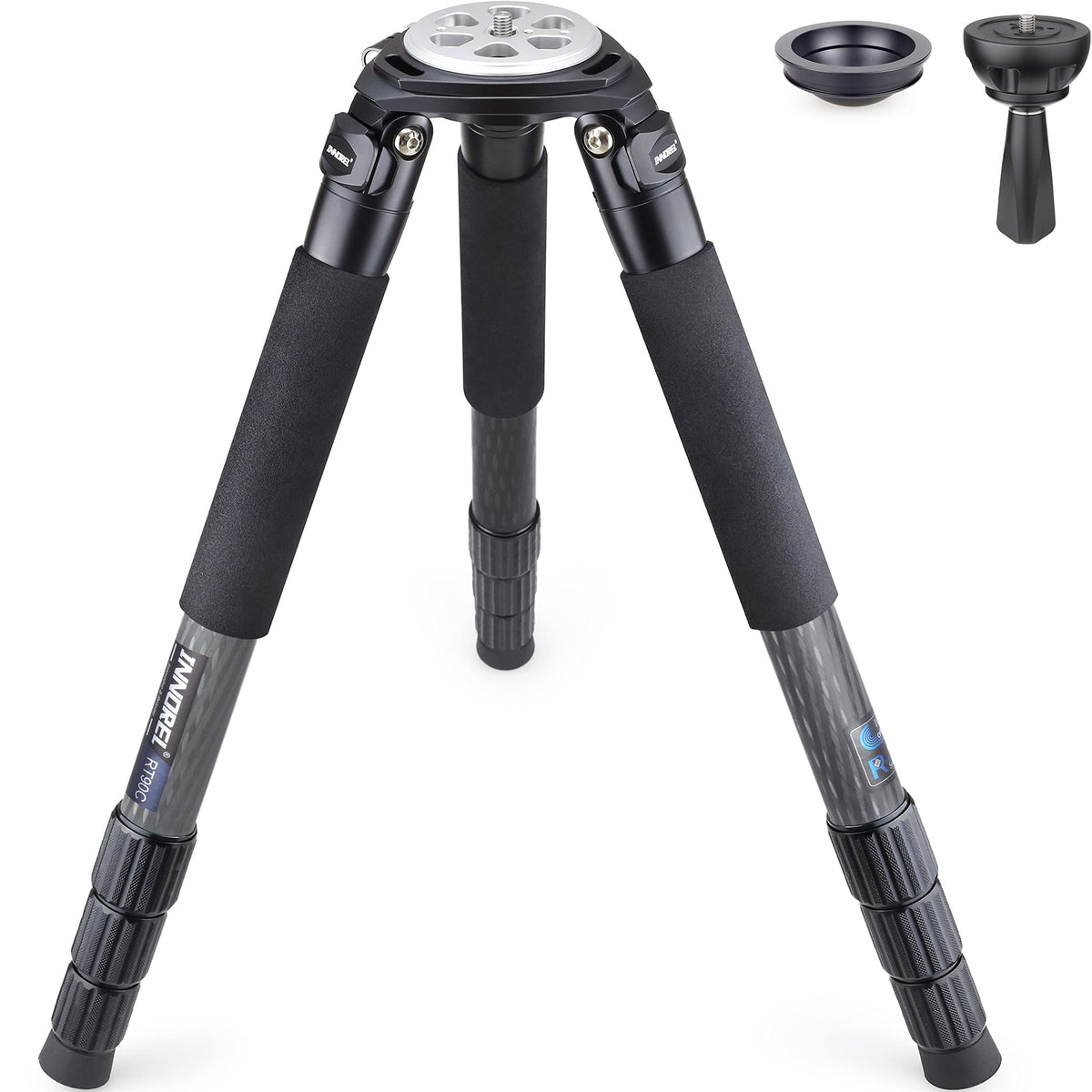 Carbon Fiber Heavy Duty Tripod with 75mm Bowl Adapter 63 inch Black Y2367