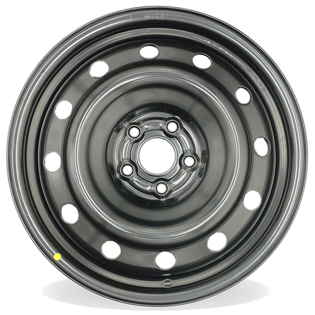16" Steel Wheel Black Finish M7249