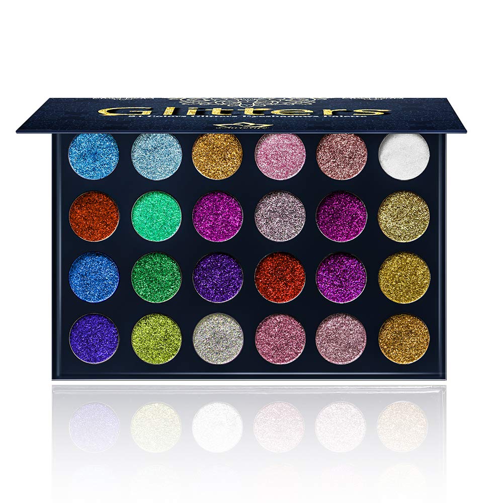 24 Color Pressed Glitter Eyeshadow Palette O825374