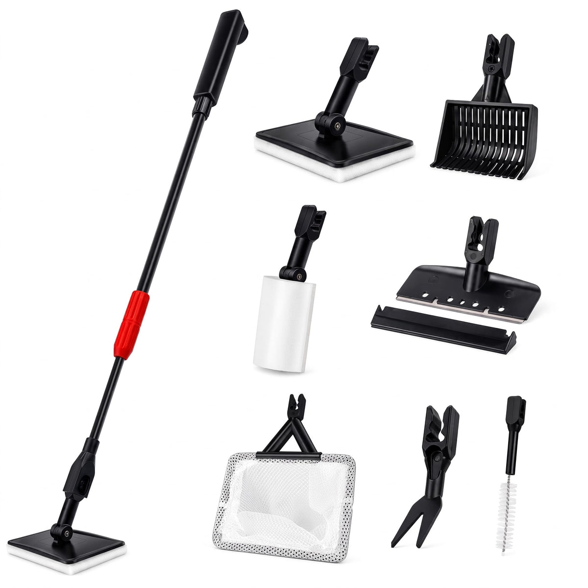 7 in 1 Aquarium Cleaning Kit with Adjustable Long Handle S96149